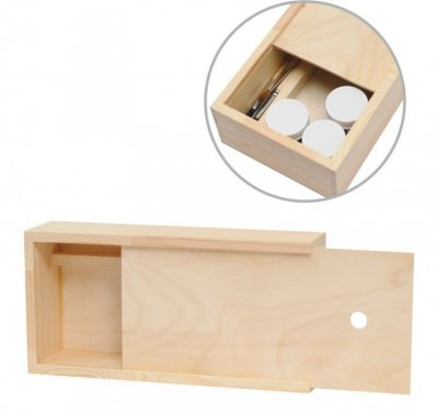 Фото - Пенал для гуаші дерев'яний, 28х14х7см 24399 Фото - Пенал для гуаші дерев'яний, 28х14х7см 24399