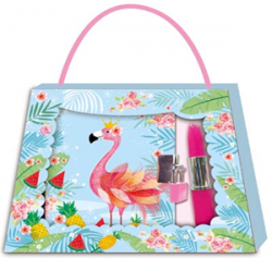 Фото - Блокнот на замочку і ручка-помада в подарунковій коробці 200x155х30mm, фламінго 43008 Фото - Блокнот на замочку і ручка-помада в подарунковій коробці 200x155х30mm, фламінго 43008