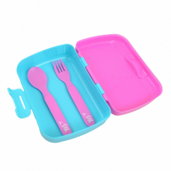 Фото - Контейнер для еды YES 'LOL Sweety', 450мл, с ложкой и вилкой 47092 Фото - Контейнер для еды YES 'LOL Sweety', 450мл, с ложкой и вилкой 47092