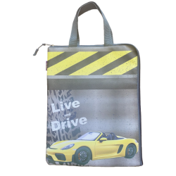 Папка А4 МАШИНКА, 34.5х27.5х1 см, вертикал., 2 ручки