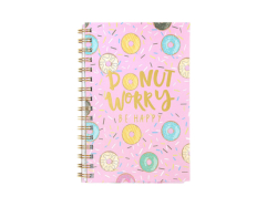 Зошит на спіралі з тисненням фольгою А5, 100 аркушів, 70 грам, матова ламінація