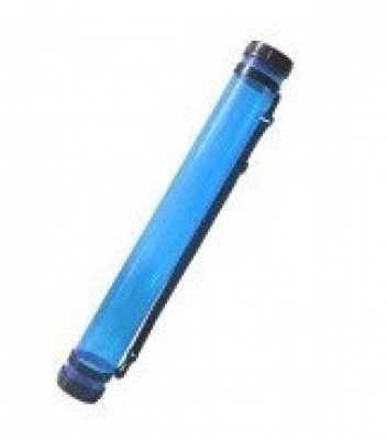 Фото - Тубус для паперу, пластик, прозорий (синій), (довж. 65см, d:8.3см), (11319) D.K.ART & СRAFT 21198