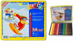 Фото - Кольоров. олівці TN 'MARCO' 24цв .Colorite, Marco (NEW) ( шт. ) в метал пенале 23839