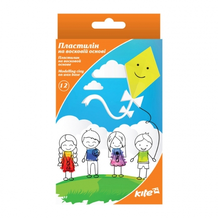 Фото - Пластилін м'який, 12 кольорів, 200г,Kite 32293 Фото - Пластилін м'який, 12 кольорів, 200г,Kite 32293