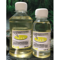 Фото - Лак акрил-фісташковий 250мл. покривний Лазурит 49516