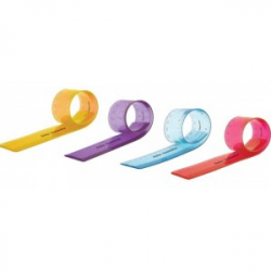 Фото - Лінійка 'НЕЛОМАЙКА' 30 см кольорова прозора (4кол/72ящ) 14998