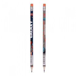 Фото - Олівець 1Вересня ч/гр круг. з ласт.  в пл. тубі 'SPACE', 36шт/уп 62309