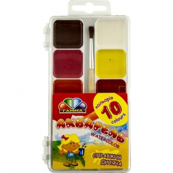 Фото - Акварель 10 кол., з/п, пластик, Захоплення 40398 Фото - Акварель 10 кол., з/п, пластик, Захоплення 40398