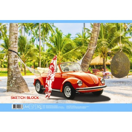 Фото - Альбом для малювання на спір. 30 арк. 120 г/м A4 (УФ) АА4130 'Серфінг' 46655 Фото - Альбом для малювання на спір. 30 арк. 120 г/м A4 (УФ) АА4130 'Серфінг' 46655