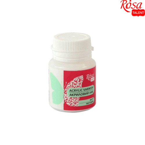 Фото - Лак акриловий для декору, матовий, 20мл, ROSA TALENT 61280 Фото - Лак акриловий для декору, матовий, 20мл, ROSA TALENT 61280