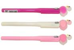 Фото - Ручка з підсвічуванням, гелева, 0,5мм фламінго, 40 шт/упак 53778