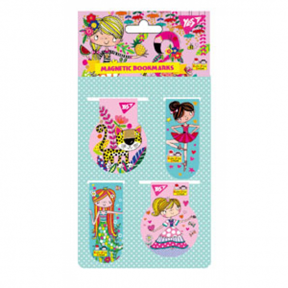 Фото - Закладки магнитные YES 'Rachel', 4шт, Украина 47083 Фото - Закладки магнитные YES 'Rachel', 4шт, Украина 47083