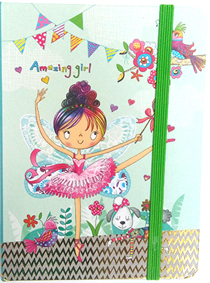 Фото - Блокнот на гумці 145x105mm, 80 л, 70г, клітинка, тв.обкл.Ballerina 42995 Фото - Блокнот на гумці 145x105mm, 80 л, 70г, клітинка, тв.обкл.Ballerina 42995