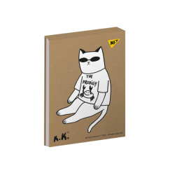 Фото - Блокнот А6/80 кл клей, білила YES Tattoo cats крафт 62880 Фото - Блокнот А6/80 кл клей, білила YES Tattoo cats крафт 62880