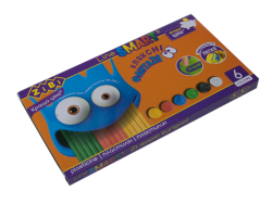 Пластилін  6 кольорів, 120 г, SMART Line, уп.12шт