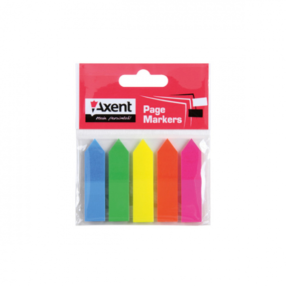 Фото - Закладка неонова 5 кольорів 12х50мм, 125 шт, стрілка 38652 Фото - Закладка неонова 5 кольорів 12х50мм, 125 шт, стрілка 38652