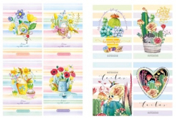 Фото - Блокнот, 60г,Інтеграл,143х210 мм,64 аркуша,клітинка,Мат.лам.Soft-touch,Гліттер,диз.19443-19450.в ас. 50830