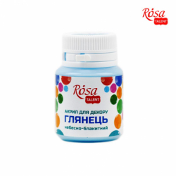 Фото - Акрил для декору *34, Небесно-блакитний, глянцевий, 20 мл, ROSA Studio 39006