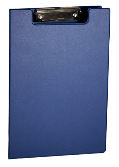 Фото - Папка-планшет з кліпом, А4, PVC, син.., 4-258, 4Office 1575