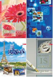 Фото - Блокнот А6 интегр., 64л. офсет, клетка, обложка лам. (уп.20) 307