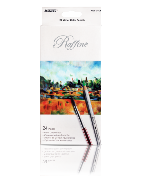 Фото - Кольоров. олівці акварельні 'MARCO' 24 кол. шестигр . 7120-24СВ (уп.6) 9713
