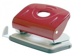 Фото - Дiркопробивач метал., 8см, 20арк. з лiн., черв., 4345, Norma 34886