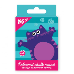 Фото - Крейда YES 'Kittycon' кольорова кругла, 12 шт 62132 Фото - Крейда YES 'Kittycon' кольорова кругла, 12 шт 62132