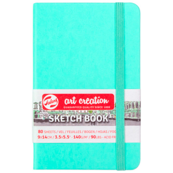 Фото - Блокнот для графіки Talens Art Creation 140г/м2, 13*21см, 80л., Fresh Mint, Royal Talens 58370 Фото - Блокнот для графіки Talens Art Creation 140г/м2, 13*21см, 80л., Fresh Mint, Royal Talens 58370