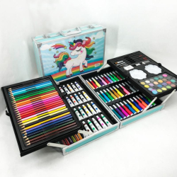 Набір для творчості 145 предметів,Єдинороги синій