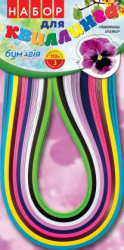 Набір для квіллінгу &quot;Квіти&quot; 3мм х420мм,9 кол.по 25 стріч.Довж. стріч. 97м., 4 види