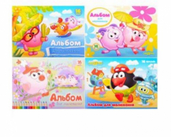 Фото - Альбом МАНДАРИН/скоба/ 16арк, 90г, 2016, Ліц.Фіксики в асс. (уп.20) 30124