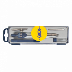 Фото - Готовальня BASIS 5 предметів, темно-синя 9179