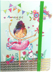 Фото - Блокнот на гумці 145x105mm, 80 л, 70г, клітинка, тв.обкл.Ballerina 42995 Фото - Блокнот на гумці 145x105mm, 80 л, 70г, клітинка, тв.обкл.Ballerina 42995