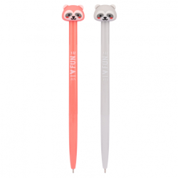 Фото - Ручка шарикова YES 'Striped Friend', автоматична, 0,7 мм, синя 63649