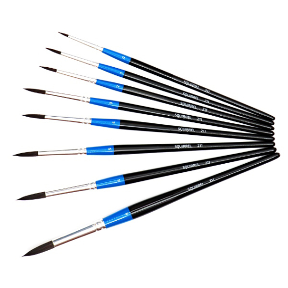 Фото - Білка кругла, 211, № 4, к. р. пензель ROSA Studio 21737 Фото - Білка кругла, 211, № 4, к. р. пензель ROSA Studio 21737