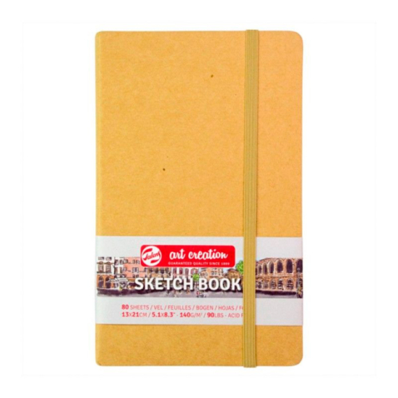 Фото - Блокнот для графіки Talens Art Creation 140г/м2, 13*21см, 80л., Kraft, Royal Talens 58371 Фото - Блокнот для графіки Talens Art Creation 140г/м2, 13*21см, 80л., Kraft, Royal Talens 58371