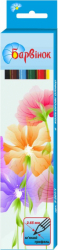 Фото - Олівці кольорові,  6 кол.,'Квіти', 5-201/2, БАРВІНОК 33809