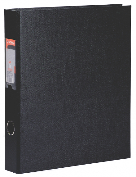 Фото - Папка з кільцями, А4, 5см, 2НК, PVC картон. чорн., 5307, NORMA 43735 Фото - Папка з кільцями, А4, 5см, 2НК, PVC картон. чорн., 5307, NORMA 43735