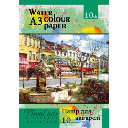 Фото - Папір для акварелі A3,  1 аркуш (200г/м2)  420х300 мм, в уп 250л 44049