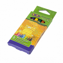 Фото - Олівці воскові, 6 кольорів 33620