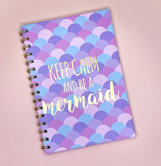 Фото - Зошит на спіралі з тисненням фольгою А5, 100 аркушів, 70 грам, матова ламінація 62569