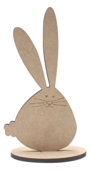 Фото - Заготовка 'Великодній кролик' 1 на підставці, МДФ, 20х10,2х0,6см, ROSA Talent 24828