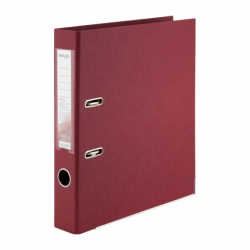 Папка-реєстратор двост. PP 5 cм, зібрана, вишнева