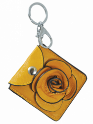 Набір подарунковий &quot;Floret&quot;: ручка кулькова + гаманець для монет + дзеркальце, жовтий LANGRES