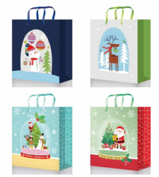 Пакет паперовий 18х18х10 см, диз. GB-20279,GB-20280,GB-20281,GB-20282 НР