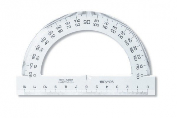 Фото - Транспортир 180/125 10314 Фото - Транспортир 180/125 10314