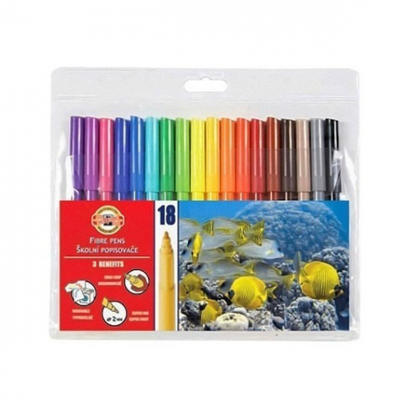 Фото - Фломастеры KIN 18 цв 7710ET/18 (уп.12) 10341 Фото - Фломастеры KIN 18 цв 7710ET/18 (уп.12) 10341