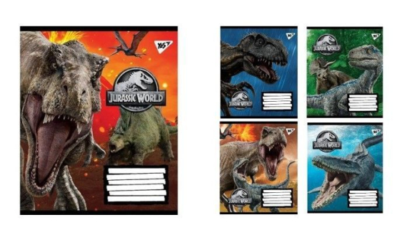 Фото - А5/36 лін. YES Jurassic World. Genetic failure, зошит для записів 61015 Фото - А5/36 лін. YES Jurassic World. Genetic failure, зошит для записів 61015