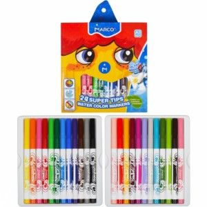 Фото - Фломастери 24 кол. Super Washable, Marco (уп.6/24) 35392