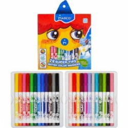 Фото - Фломастери 24 кол. Super Washable, Marco (уп.6/24) 35392